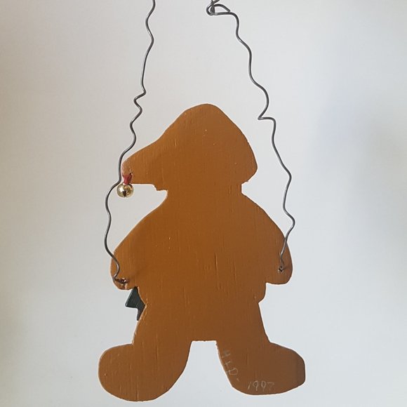 💲5️⃣ in 🛍️of2+ Handmade Gingerbread Man 1998 Ornament - Picture 2 of 2